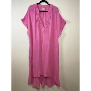 9 Seed Resort Pink Gauze One Size Cover Up
